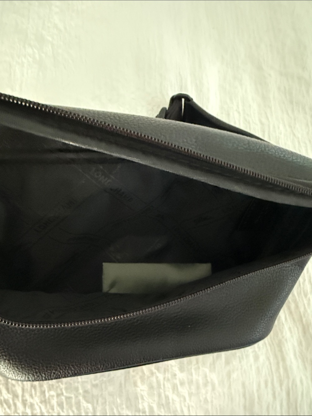 Longchamp Black Pebbled Leather Belt Bag NEW! - Picture 3 of 4